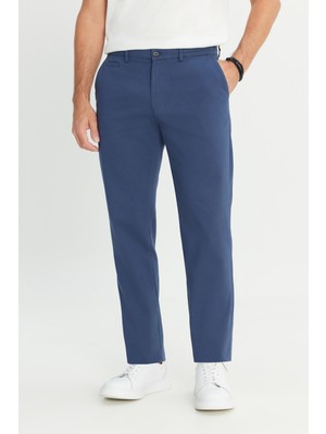 Altınyıldız Classics Normal Bel Comfort Fit İndigo Erkek Pantolon ACE012510182_PANTOLON YAN CEP