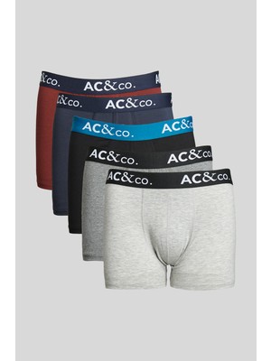 Altınyıldız Classics Erkek Premium Pamuklu Çok Renkli 5'li Esnek Boxer Paketi (Damat Bohçası) Çeyiz Seti