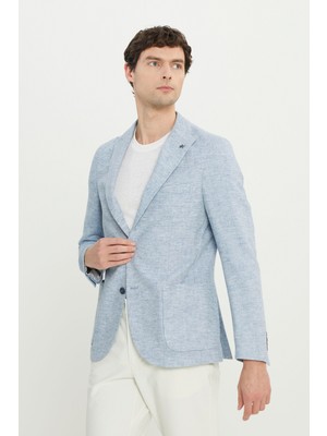 Altınyıldız Classics Slim Fit Mavi Erkek Ceket ACE004252227_MAV