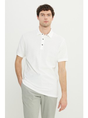 Altınyıldız Classics Polo Yaka Beyaz Erkek T-Shirt ACE091252009_BYZ