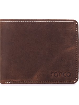 Tamer Tanca Erkek Hakiki Deri Kahverengi Cuzdan 907 1346 Erk Czdn SK25-26 Kahve Crazy
