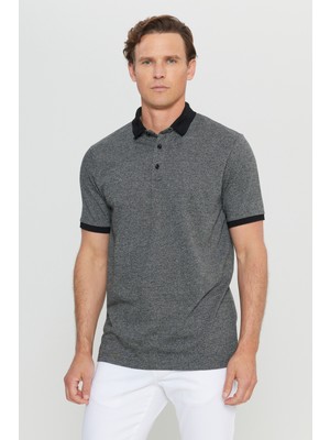 Altınyıldız Classics Polo Yaka Siyah Erkek T-Shirt ACE091252024_SYH