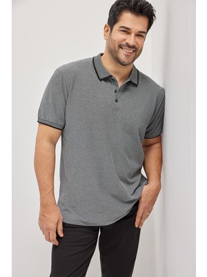 Altınyıldız Classics Erkek Çekmeyen Pamuklu Kumaş Slim Fit Dar Kesim Kıvrılmaz Polo Yaka Tişört