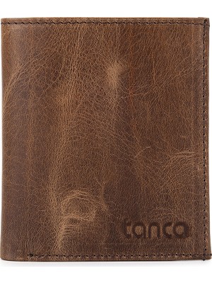 Tamer Tanca Erkek Hakiki Deri Kahve Cüzdan  907 29 Erk Czdn SK25-26 Kahve Rıb