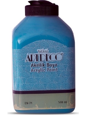 Artdeco Akrilik Ahşap Boyası 500 ml 3044 Kelebek Mavi Renkli Su Bazlı Hızlı Kuruma Özelliği