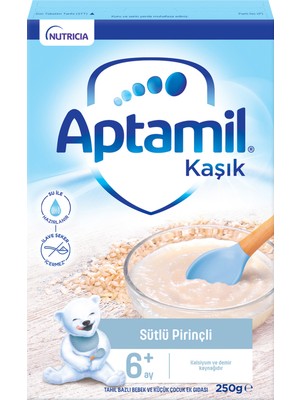 Aptamil Sütlü Pirinçli Tahıl Bazlı Kaşık Maması 250 g 6-36 Ay İçin Besleyici Gıda
