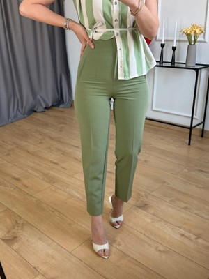 Size Özgü Yeşil Önü Flotalı Pantolon