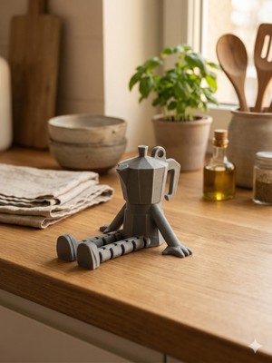 Moka Pot Figür Biblo Kahve Köşeleri