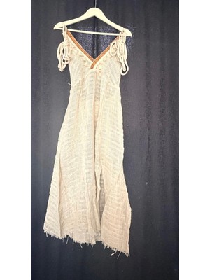Aashiv's Collection Plaj Elbisesi Pamuklu Askılı