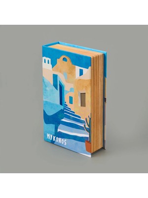 Matmel Deco Mykonos Dekoratif Kutu - Mavi - 19,5X12X5 cm