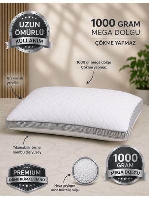 Klimalı Yastık Premium ( Yıkanabilen ) 1. Sınıf Terletme ve Koku Yapmayan  Ultra Comfort 1 Adet