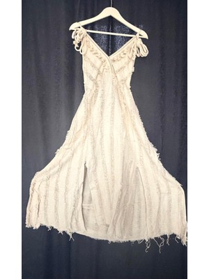 Aashiv's Collection Plaj Elbisesi Pamuklu Askılı