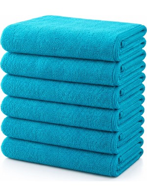 Hepsine Rakip 6'lı Paket Boya Tutmayan Mikrofiber El Yüz Havlusu 50 x 90 cm