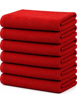 Hepsine Rakip 6'lı Paket Boya Tutmayan Mikrofiber El Yüz Havlusu 50 x 90 cm
