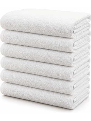 Hepsine Rakip 6'lı Paket Boya Tutmayan Mikrofiber El Yüz Havlusu 50 x 90 cm