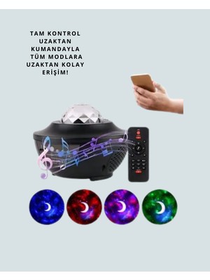 Esplendor Bluetooth & USB Müzik Çalar Gece Lambası – 50 m² Kapsama Uzaktan Kumanda - URN1420-2249