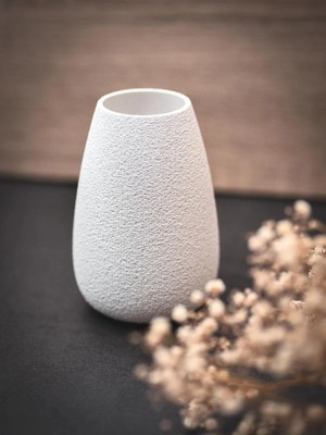 Lunera Accessories Fuzzy Skin Doku Modern Dekoratif Vazo 3D Baskı, Şık ve Minimal Tasarım