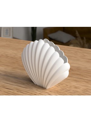 Lunera Accessories 3D Deniz Kabuğu Vazo | Modern Dekoratif Obje | Estetik ve Şık Tasarım