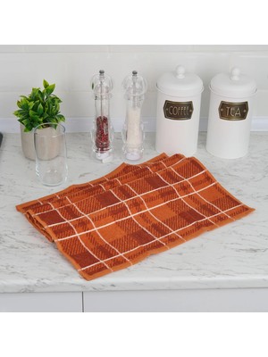 Matmel Soft Plaid Mutfak Havlusu - Kiremit - 40X66 cm