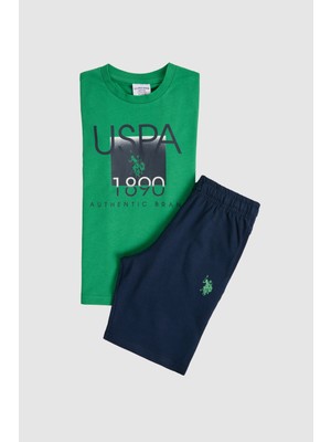 U.s. Polo Assn. Erkek Çocuk Yeşil Pijama Takım 50326842-VR054