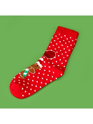 Matmel Soft Gingerbread Çorap - Kırmızı