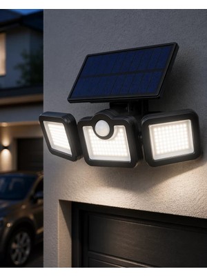 Esplendor Kablosuz Solar Projektör Hareket Sensörlü Dış Cephe Lambası - URN7895-9926