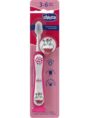 Chicco Diş Fırçası 3-6 Yaş Hipo Pembe 2 Adet