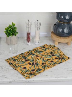 Matmel Soft Olive Mutfak Havlusu - Hardal - 40X66 cm