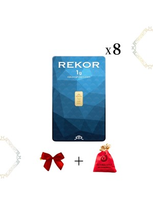 Victoria 8 Adet 1 gr 24 Ayar Altın ( Rekor )