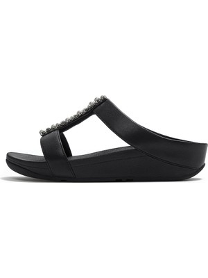 Fino Kadın Terlik A2M-001 Fitflop Fıno Pearls And Crystal H-Bar