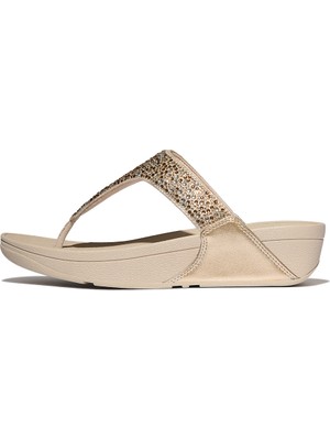 Kadın Terlik A4L-675 Fitflop Lulu Crystal-Mıx Metallıc Toe-Post