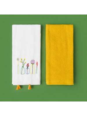 Matmel Soft Flo 2'li Mutfak Havlusu - Renkli - 40X60 cm