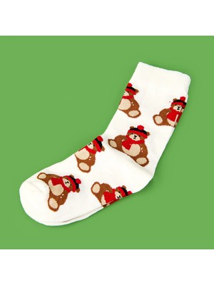 Matmel Soft Bear Çorap - Ekru