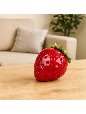 Matmel Deco Strawberry Dekor - Kırmızı - 10 cm