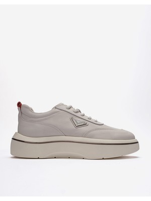 Marcomen Erkek Kalın Tabanlı Sneaker Ayakkabı Gerçek Deri Mc 23136 Beyaz