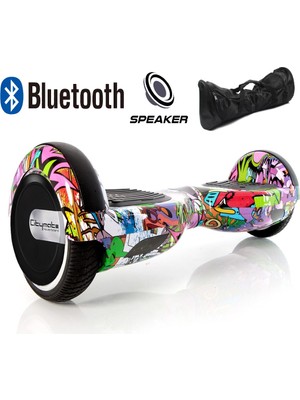 Citymate Smart Balance Elektrikli Kaykay Hoverboard Çanta Hediyeli Bluetooth Hoparlörlü Desenli