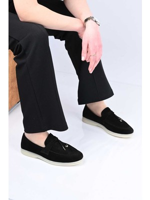 Bestello Bağcıksız Püskül Detaylı Kauçuk Taban Hakiki Deri Loafer 343-166-034 Kadın Ayakkabı