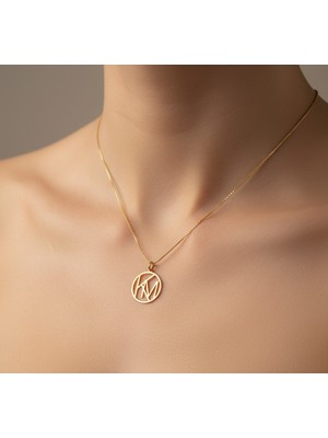 Tabitela 8 Ayar Altın Kolye Ucu Harf K&m   GM12918 1 gr