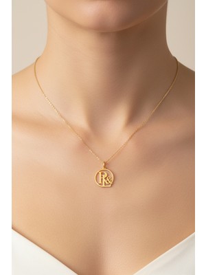 Tabitela 8 Ayar Altın Kolye Ucu Harf L&r   GM12988 0.5 gr