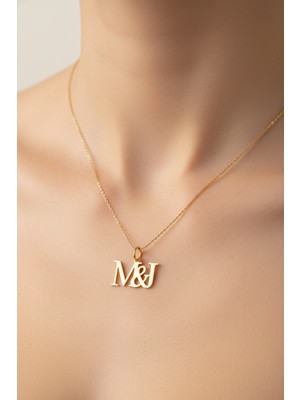 Tabitela 14 Ayar Altın Kolye Ucu Harf J&m   GM12795 0.5 gr