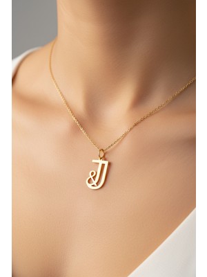 Tabitela 8 Ayar Altın Kolye Ucu Harf J&j   GM12736 1 gr