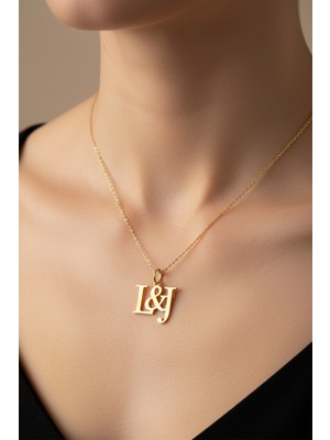Tabitela 8 Ayar Altın Kolye Ucu Harf J&l   GM12761 1 gr