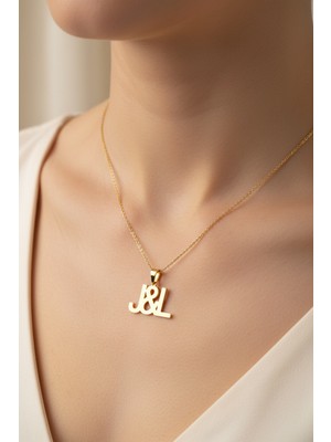 Tabitela 8 Ayar Altın Kolye Ucu Harf J&l   GM12765 1 gr