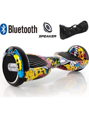 Citymate Smart Balance Elektrikli Kaykay Hoverboard Çanta Hediyeli Bluetooth Hoparlörlü Desenli