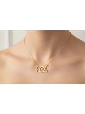 Tabitela 8 Ayar Altın Kolye Ucu Harf K&m   GM12920 1 gr