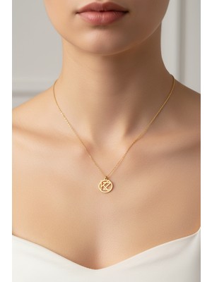 Tabitela 8 Ayar Altın Kolye Ucu Harf K&z   GM12969 1 gr