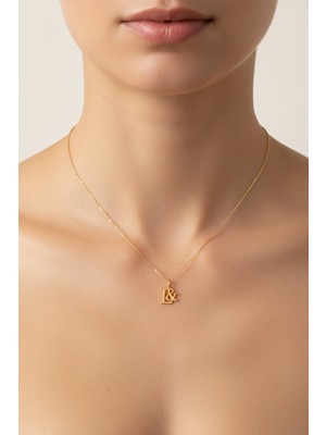 Tabitela 8 Ayar Altın Kolye Ucu Harf L&l   GM12971 1 gr