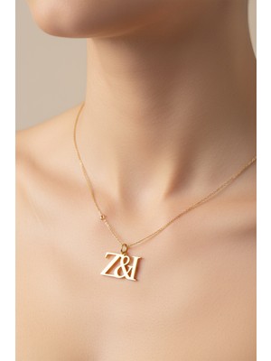 Tabitela 14 Ayar Altın Kolye Ucu Harf I&z   GM12715 1 gr