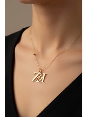 Tabitela 8 Ayar Altın Kolye Ucu Harf I&z   GM12709 1 gr