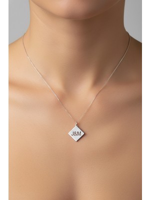 Tabitela 925 Ayar Gümüş Kolye Harf J&m   SM12776